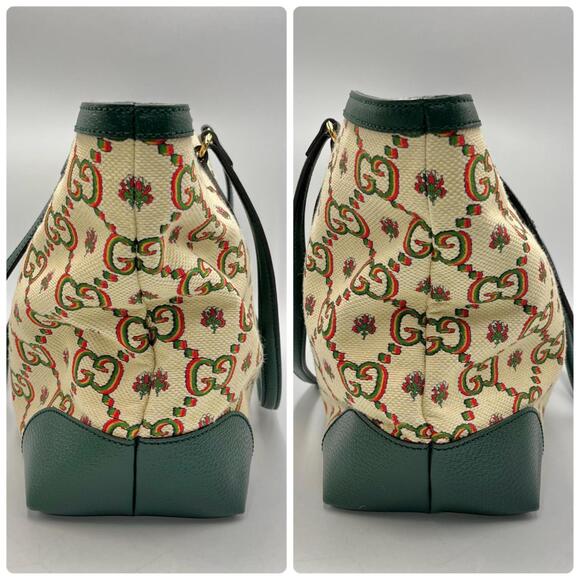 GUCCI Green Leather Tote Bag - Picture 3 of 9